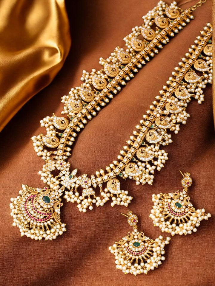 Golden Charu Antique Jewellery Set - New Arrival