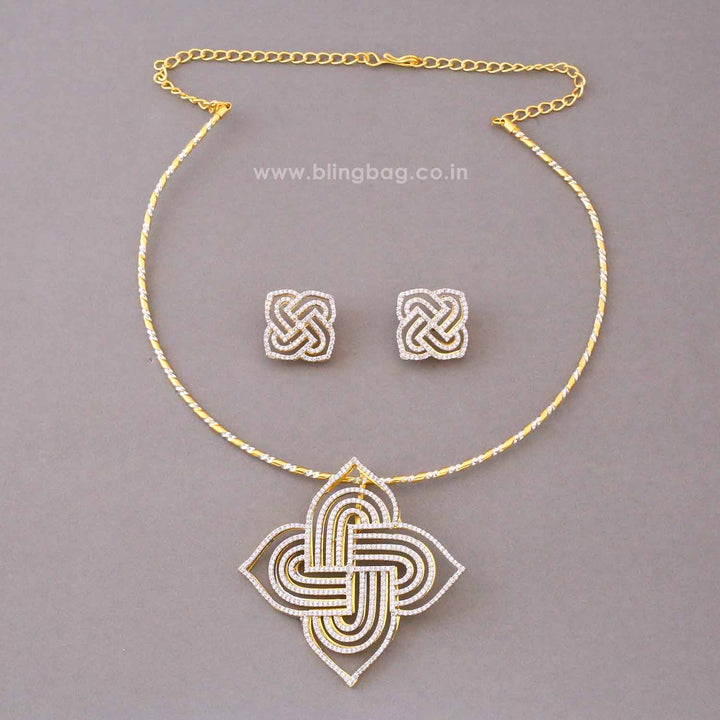 Golden Charvi Pendant Set