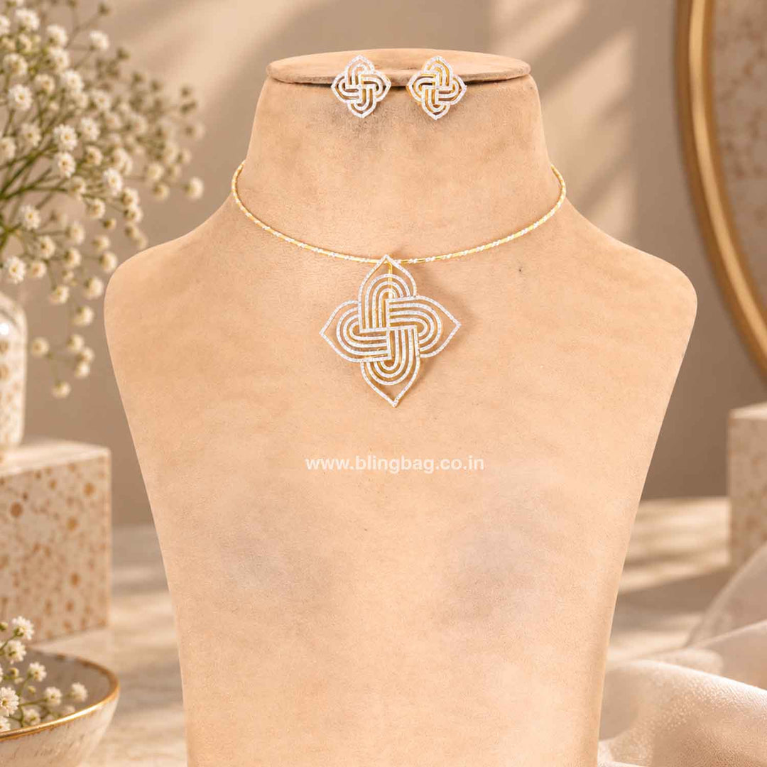 Golden Charvi Pendant Set