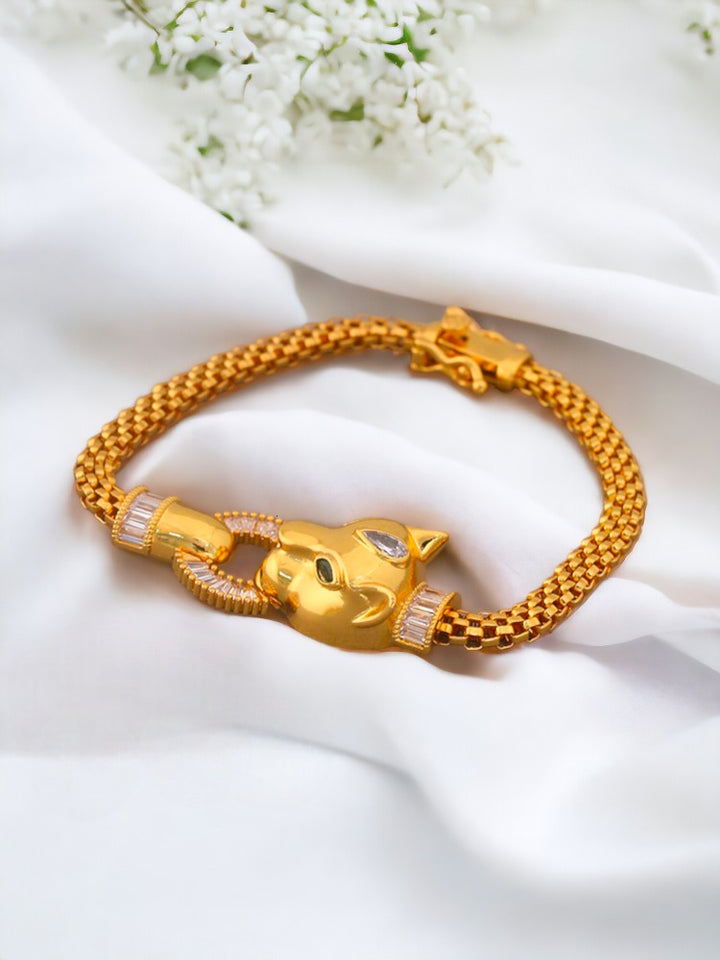 Golden Cheetah Zirconia Bracelet
