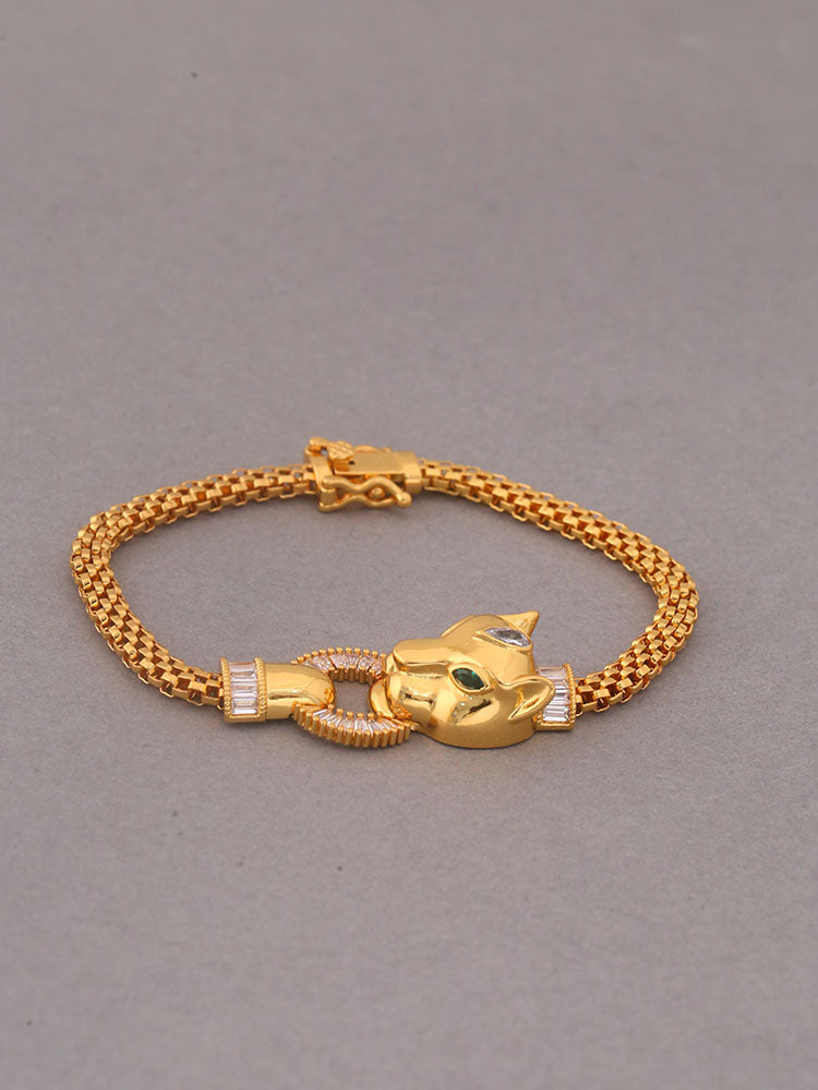 Golden Cheetah Zirconia Bracelet