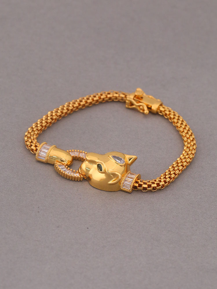 Golden Cheetah Zirconia Bracelet