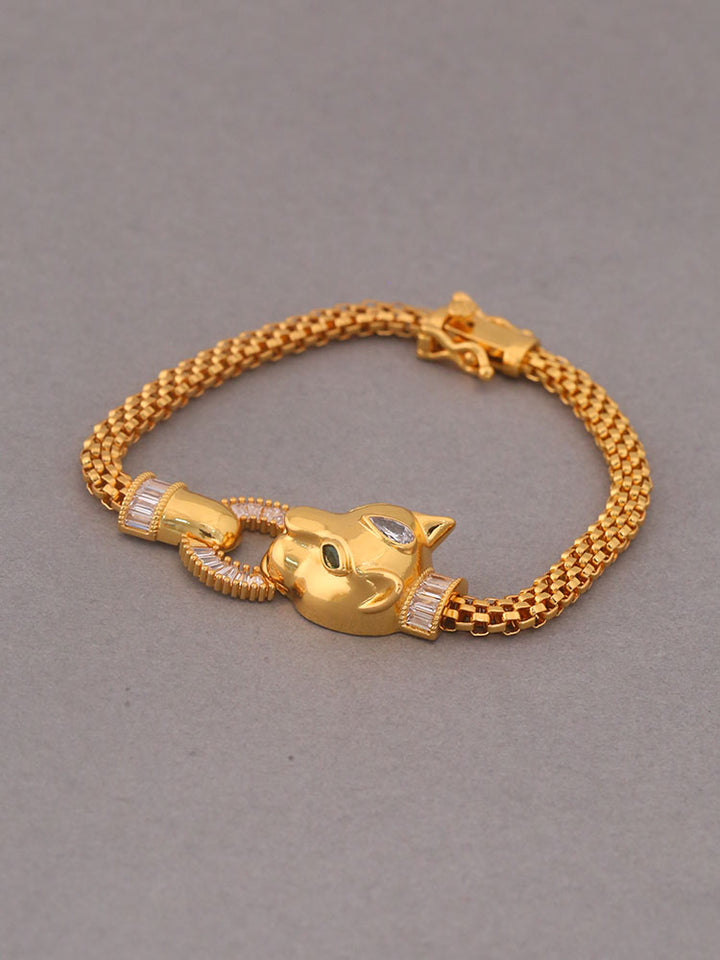 Golden Cheetah Zirconia Bracelet
