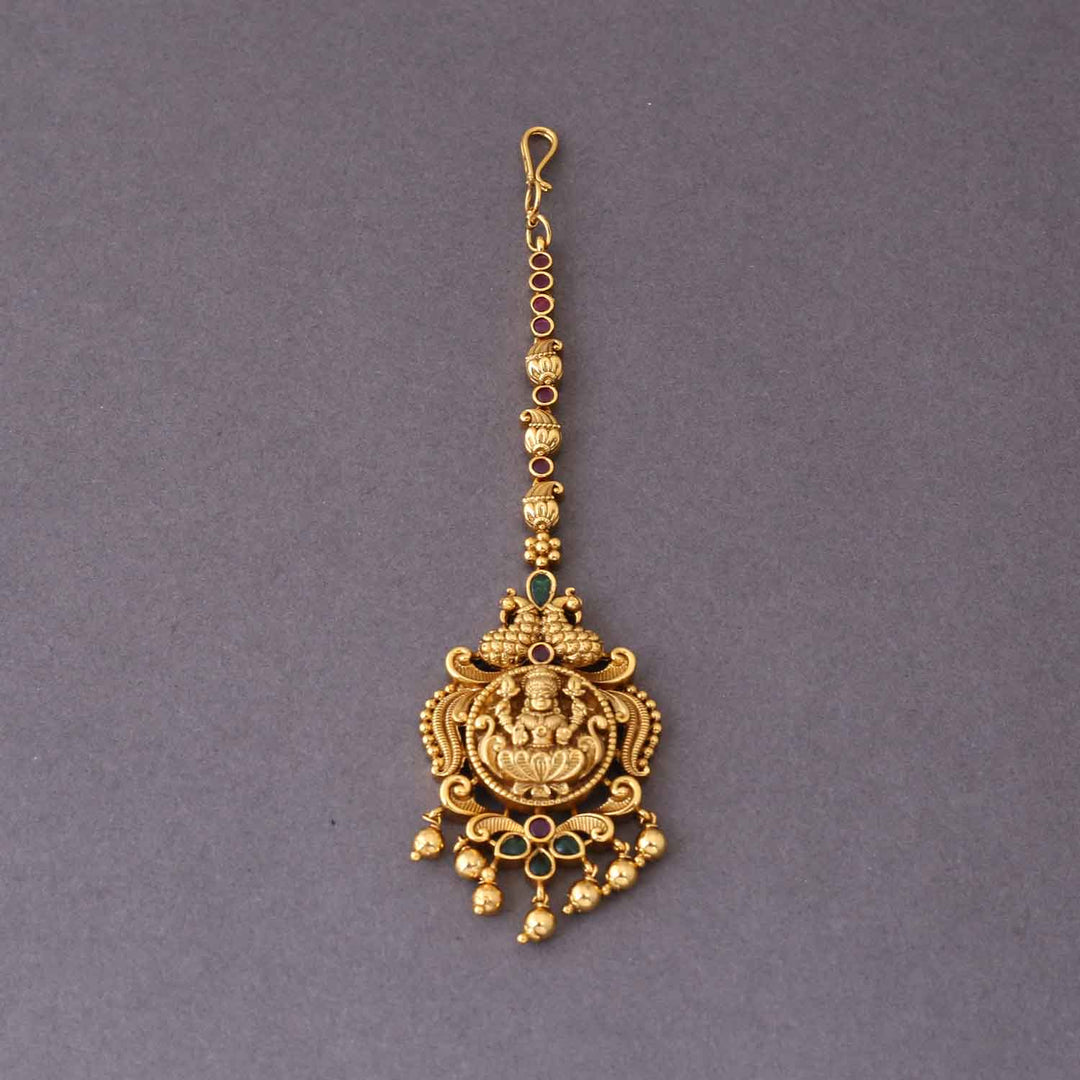 Golden Karumti Temple Maang Tikka