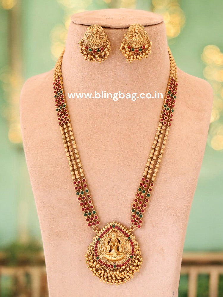 Golden Chinnamasta Temple Jewellery Set- New Arrival