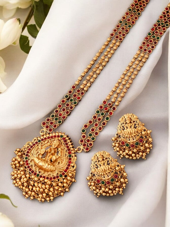 Golden Chinnamasta Temple Jewellery Set- New Arrival