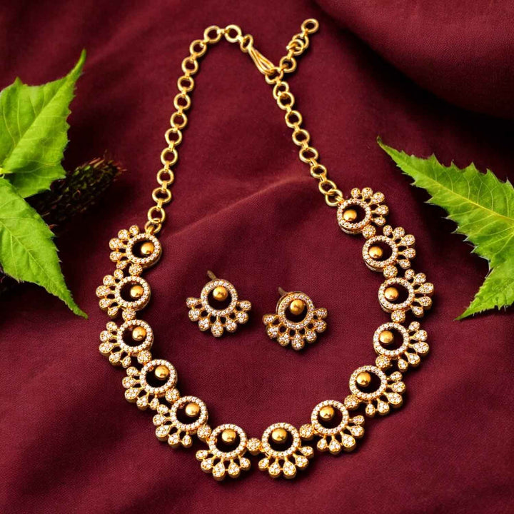 Golden Citrine Antique Jewellery Set- New Arrival