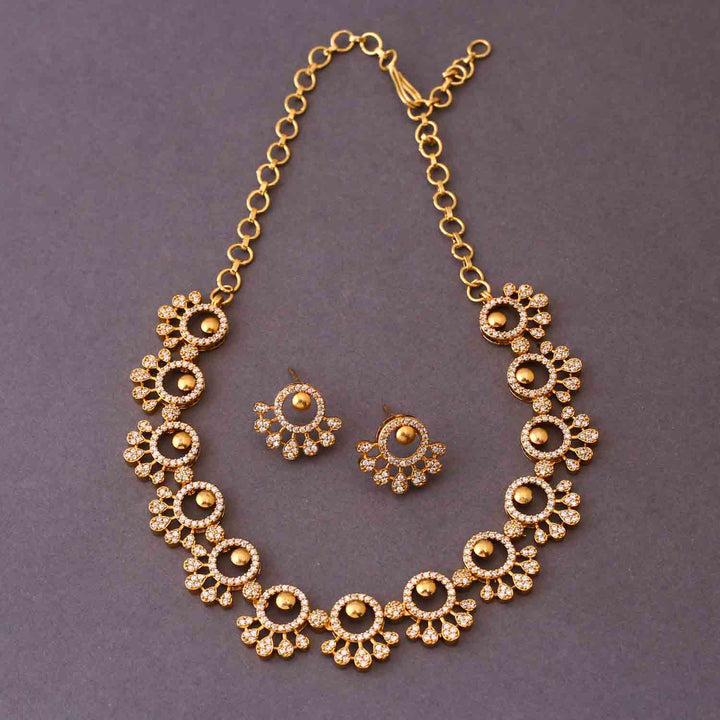 Golden Citrine Antique Jewellery Set- New Arrival