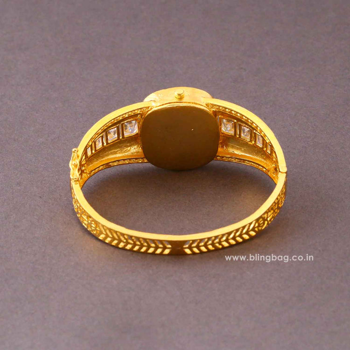 Golden Clairelyn Zirconia Watch