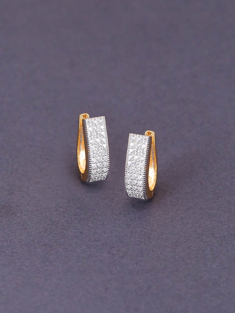 Golden Clarisse Zirconia Hoops