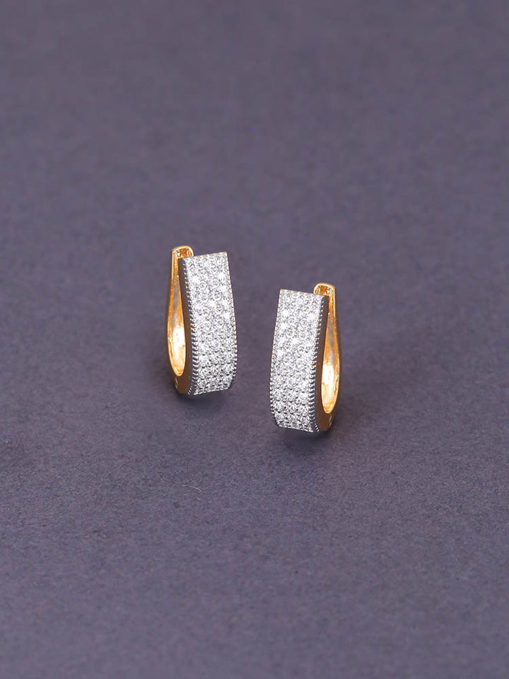 Golden Clarisse Zirconia Hoops