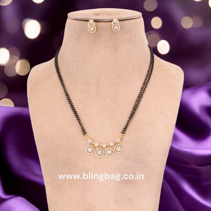 Golden Clemene Mangalsutra Set