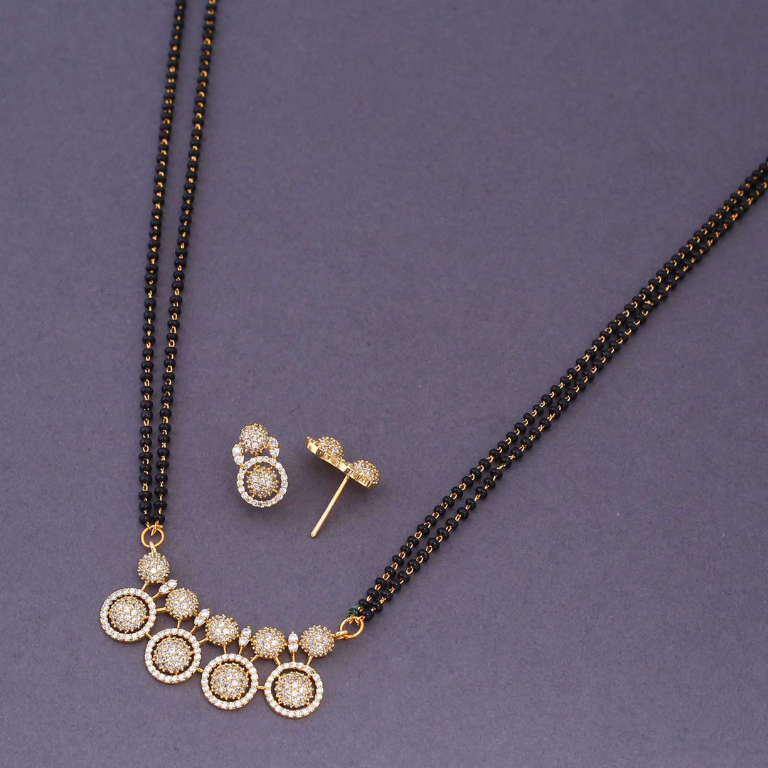 Golden Clemene Mangalsutra Set