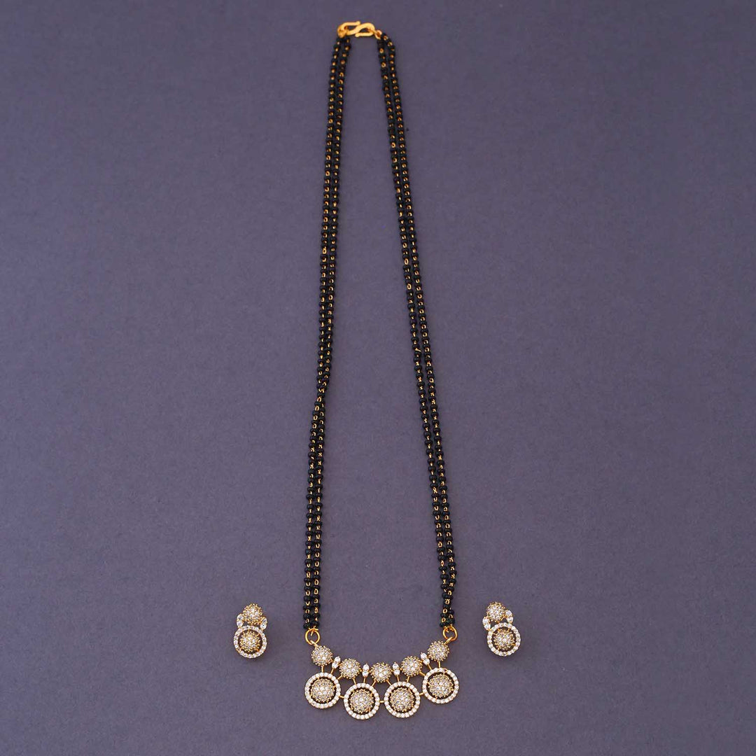 Golden Clemene Mangalsutra Set