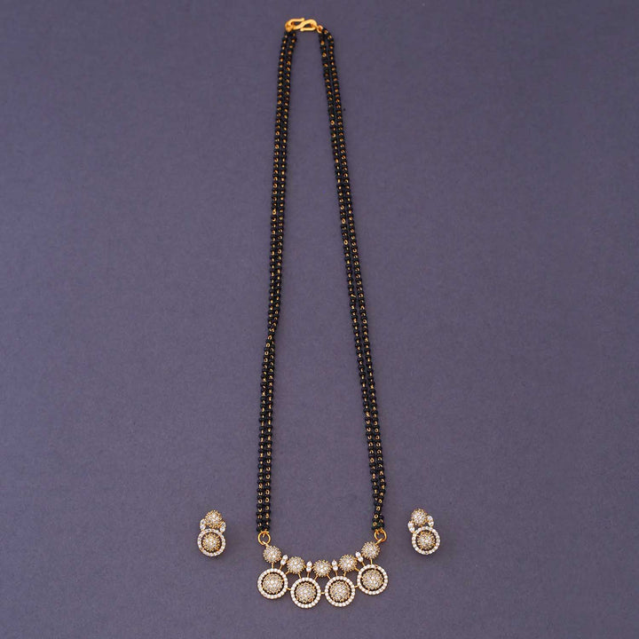 Golden Clemene Mangalsutra Set