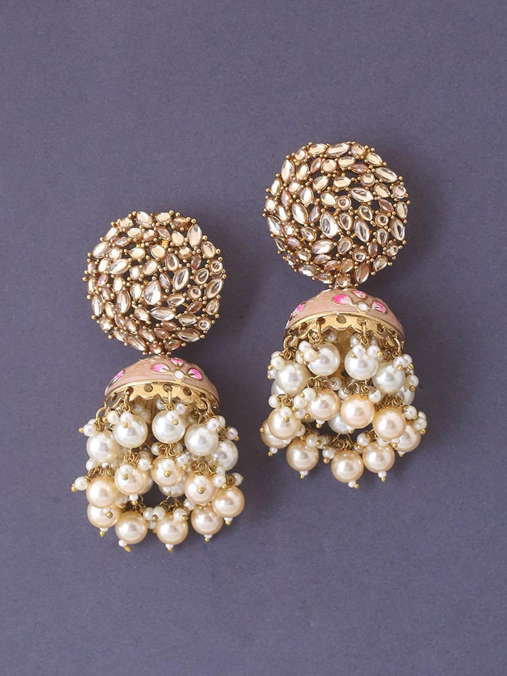 Golden Daliha Jhumkis - EOSS