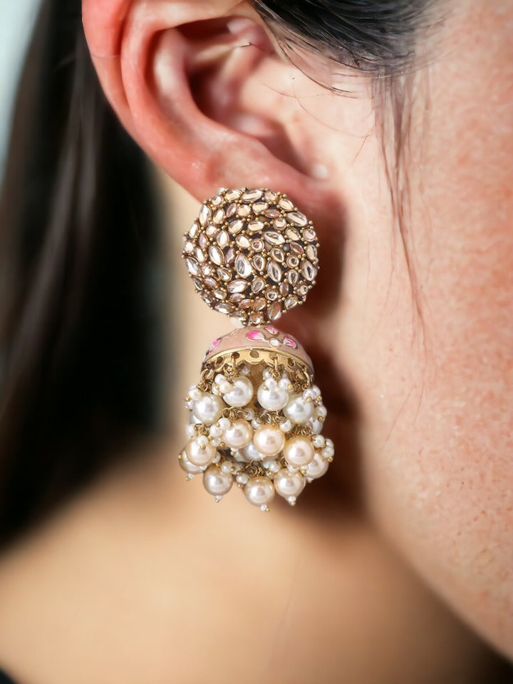 Golden Daliha Jhumkis - EOSS