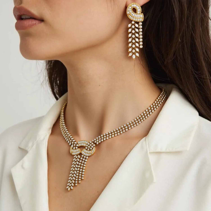 Golden Daniela Victorian Jewellery Set - New Arrival