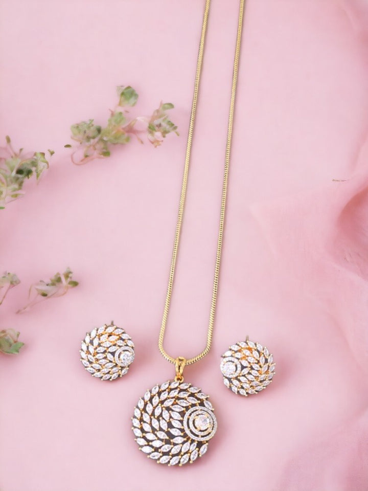 Golden Danyella Pendant Set