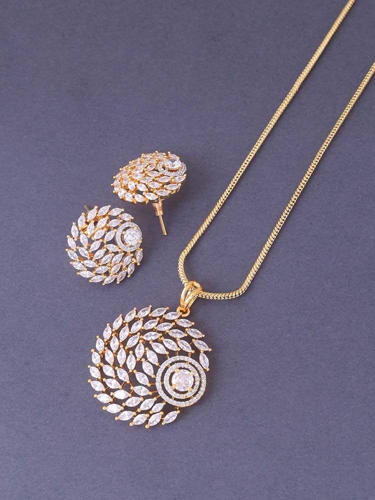 Golden Danyella Pendant Set