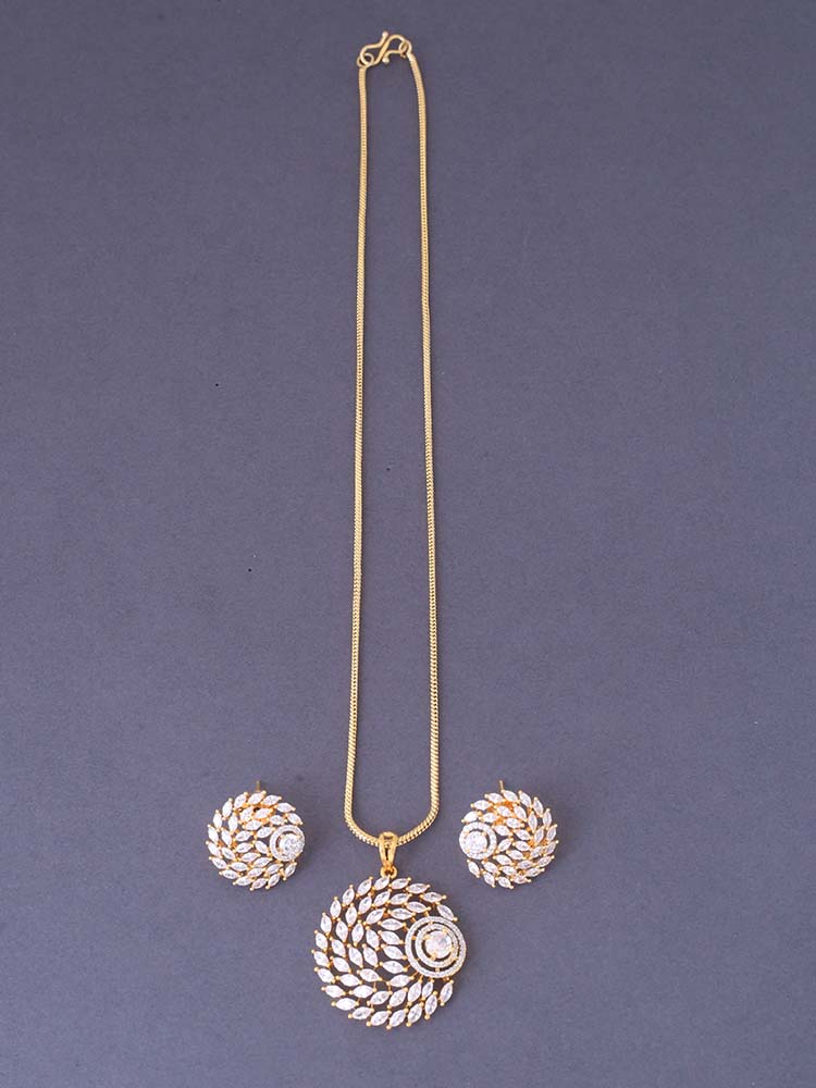 Golden Danyella Pendant Set