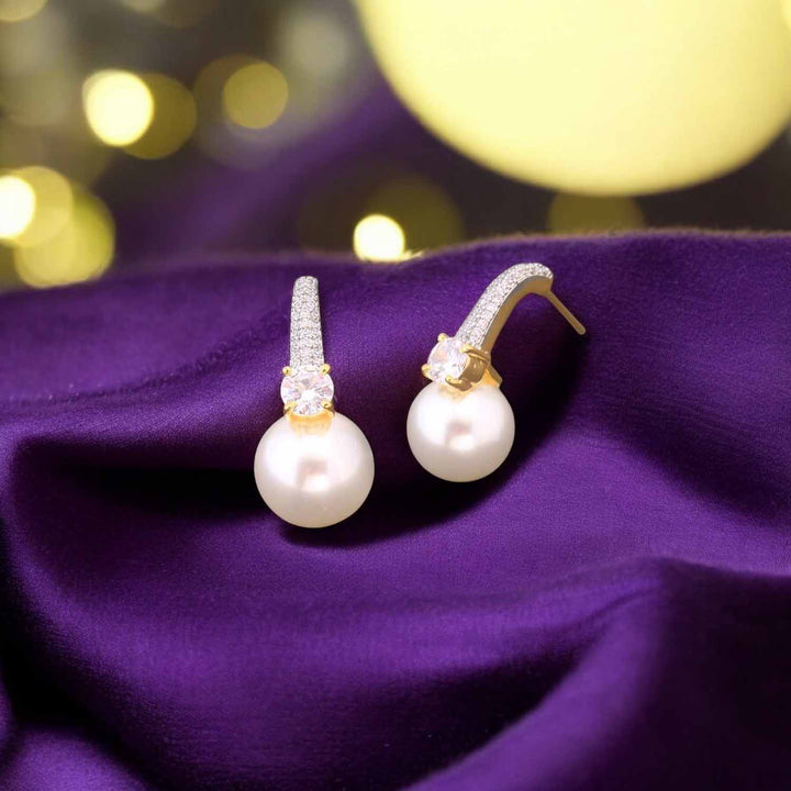 Golden Darcie Zirconia Studs