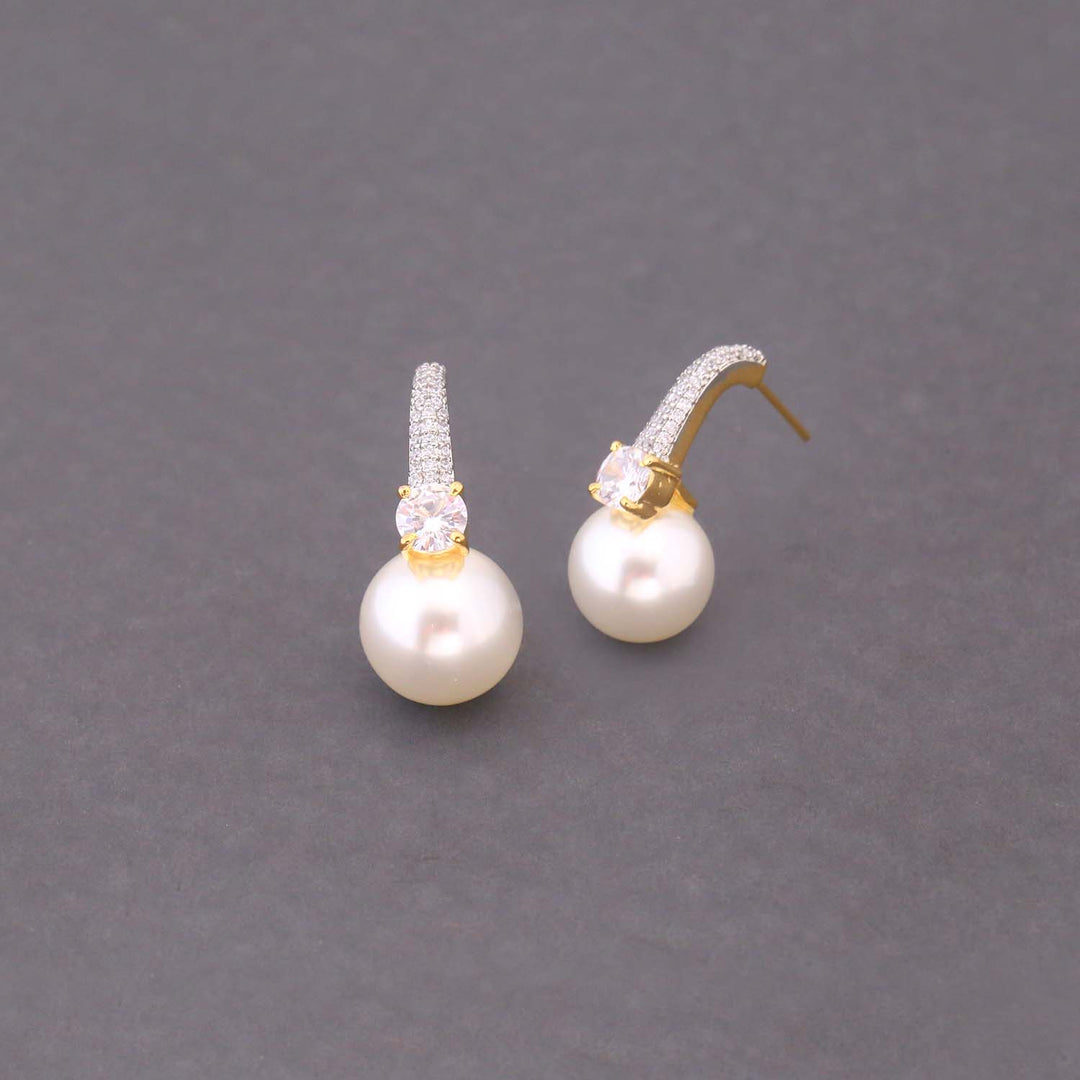 Golden Darcie Zirconia Studs