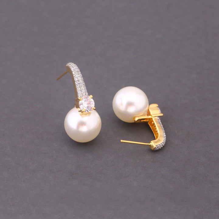 Golden Darcie Zirconia Studs