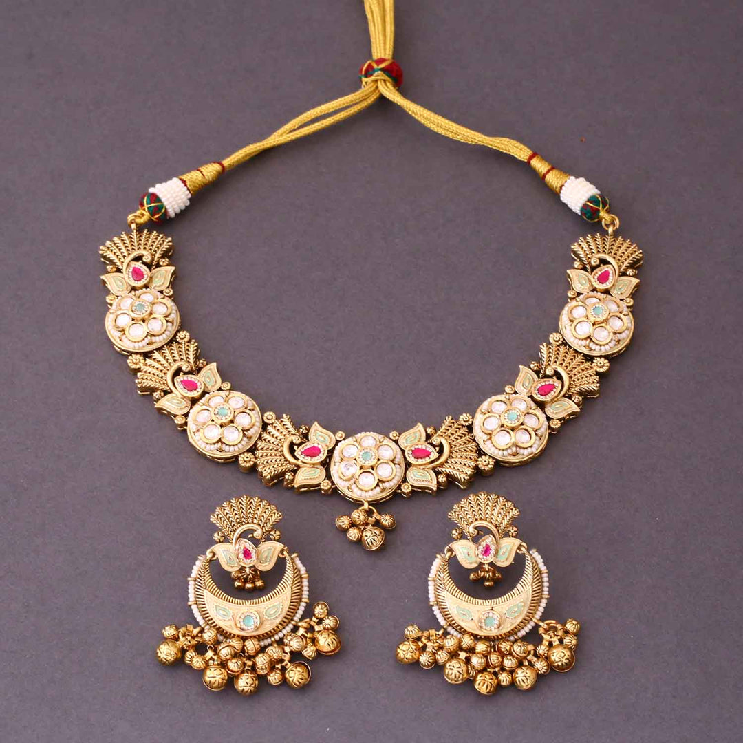 Golden Deepthi Antique Rajwadi Set