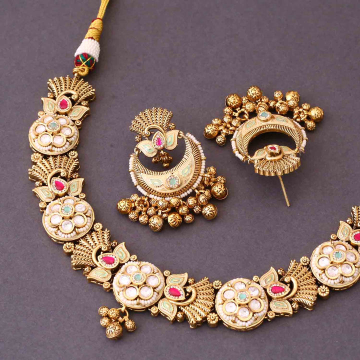 Golden Deepthi Antique Rajwadi Set