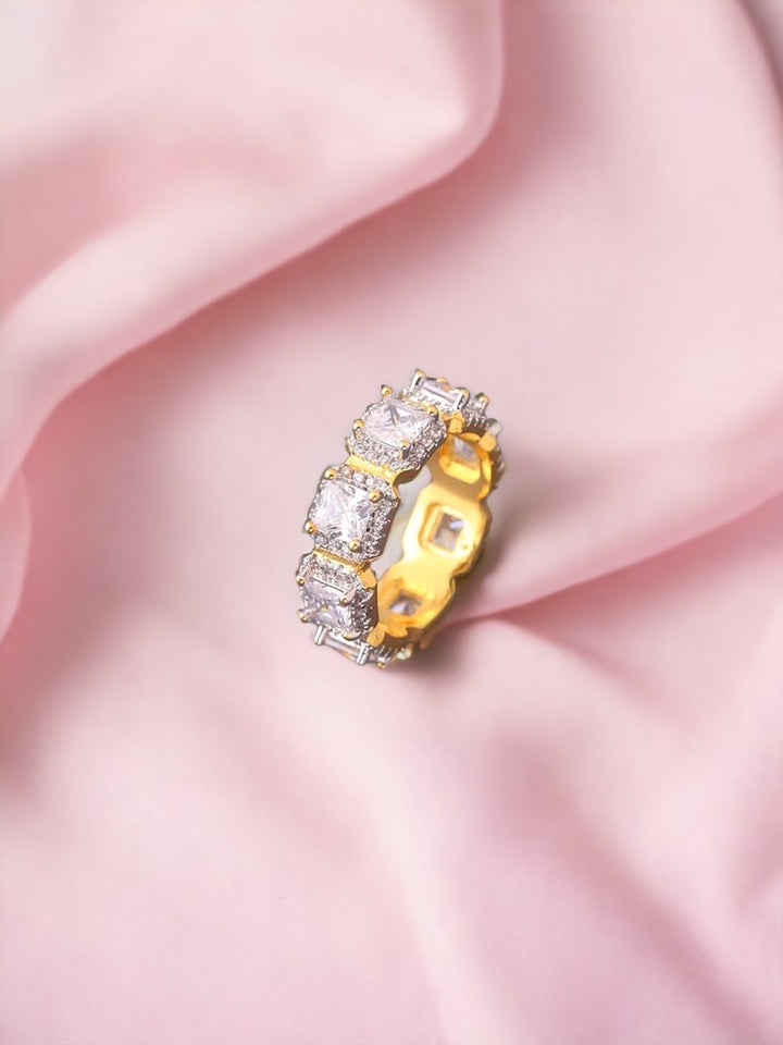 Golden Denny Zirconia Ring - EOSS