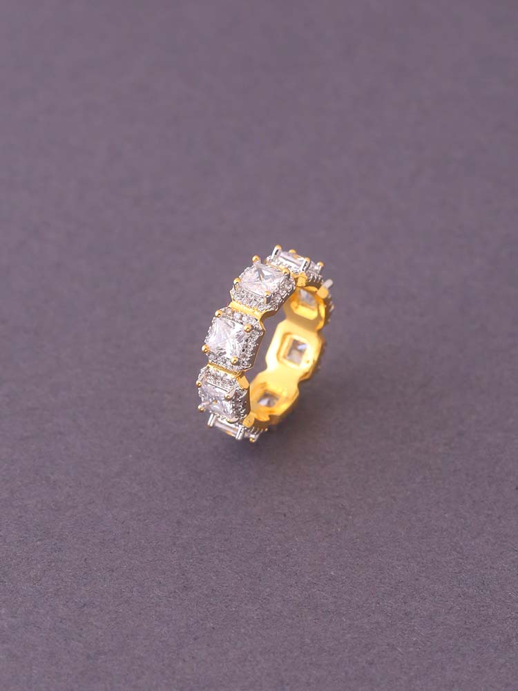 Golden Denny Zirconia Ring - EOSS