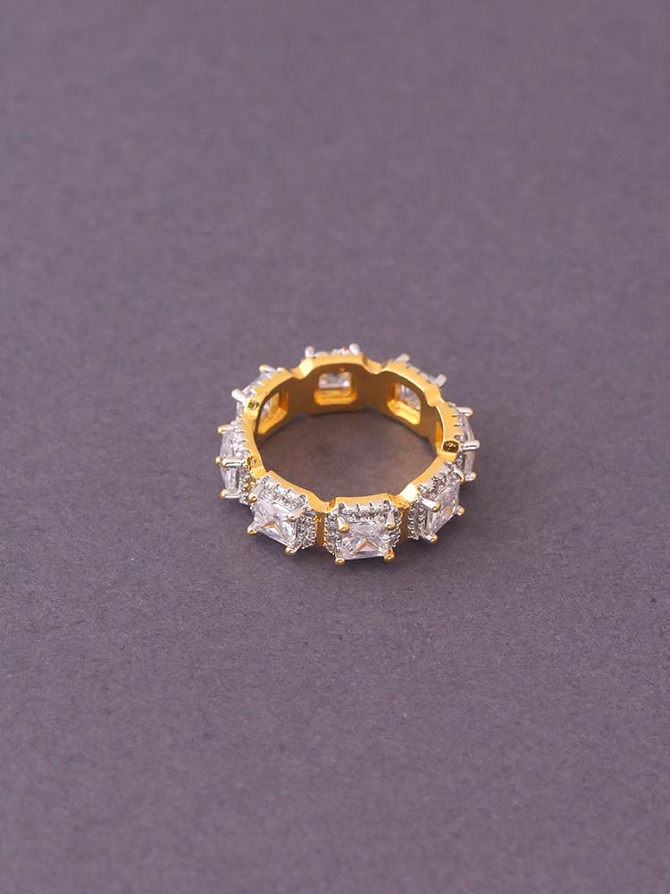 Golden Denny Zirconia Ring - EOSS