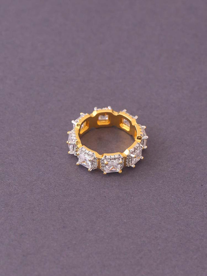 Golden Denny Zirconia Ring - EOSS