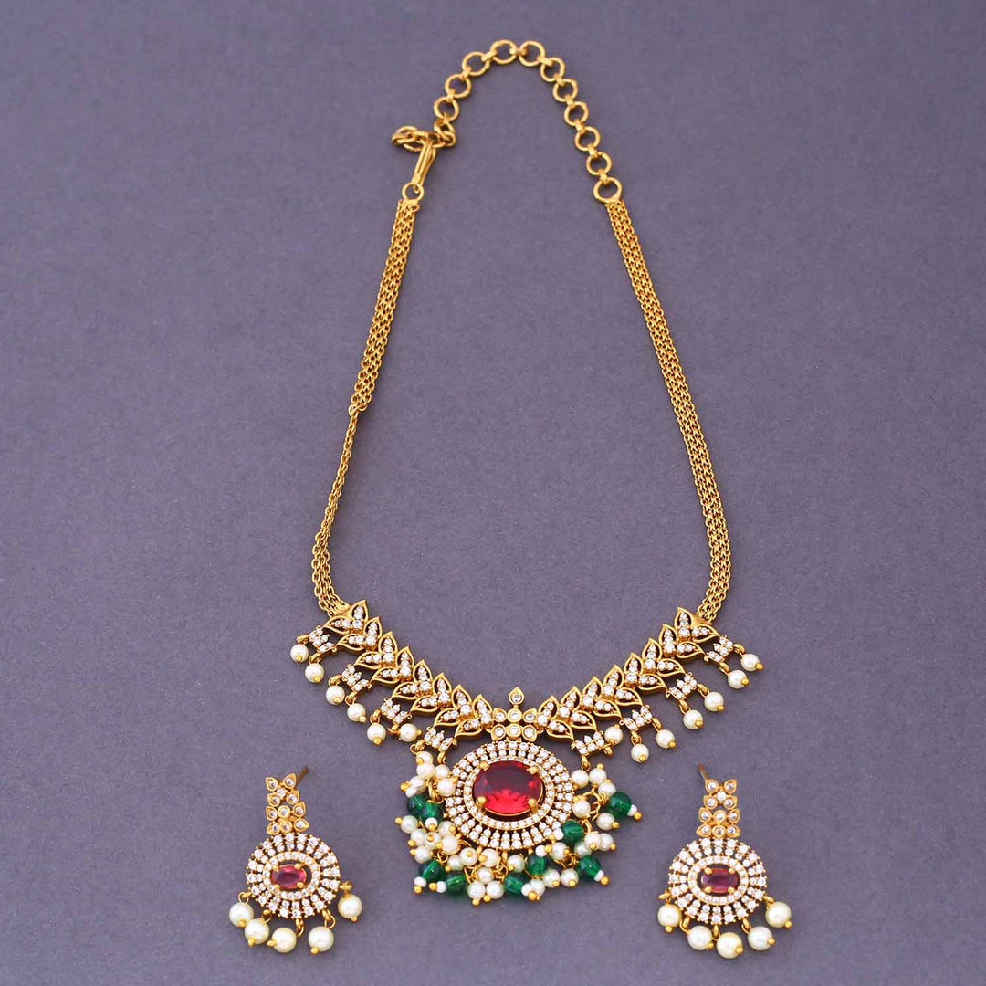 Rani Dione Antique Jewellery Set - New Arrival