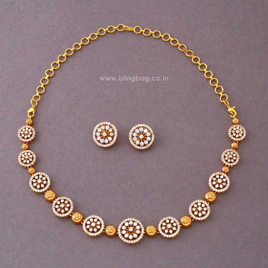 Golden Diyaika Antique Jewellery Set- New Arrival