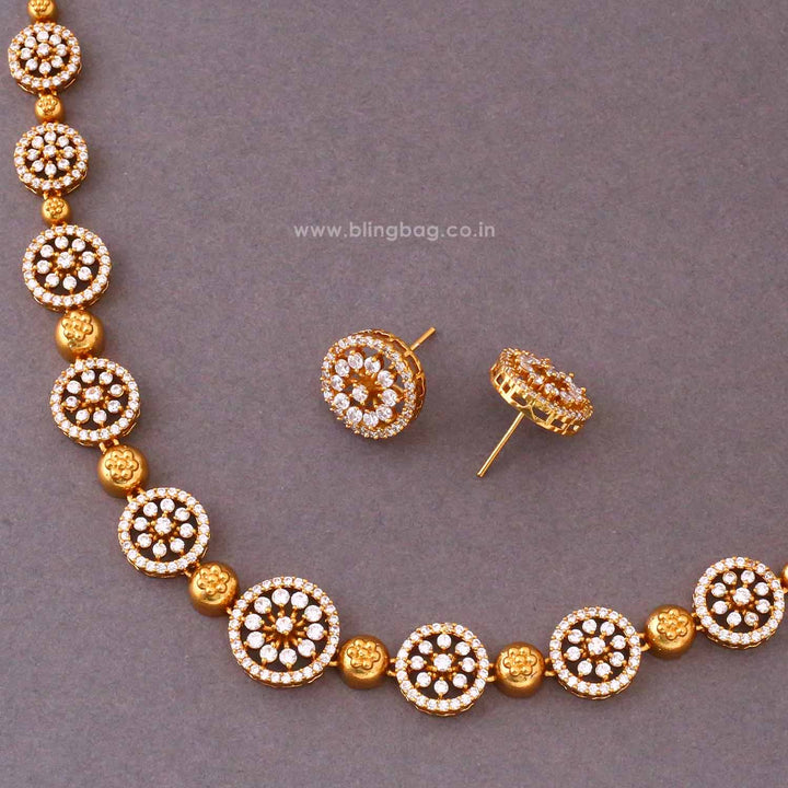 Golden Diyaika Antique Jewellery Set- New Arrival