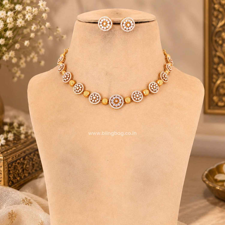 Golden Diyaika Antique Jewellery Set- New Arrival