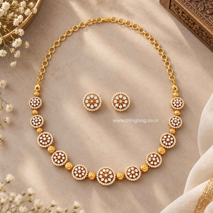 Golden Diyaika Antique Jewellery Set- New Arrival