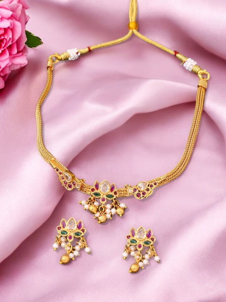 Golden Dorothea Antique Jewellery Set - New Arrival