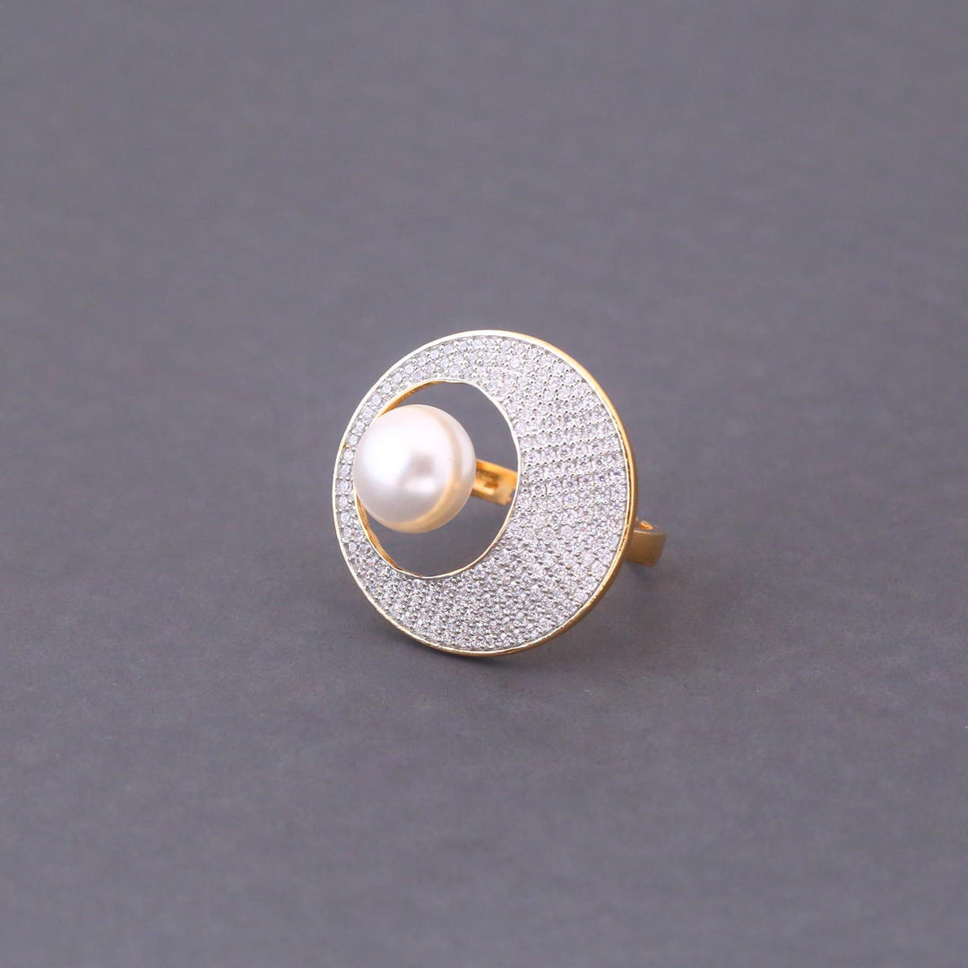 Golden Dottie Adjustable Ring