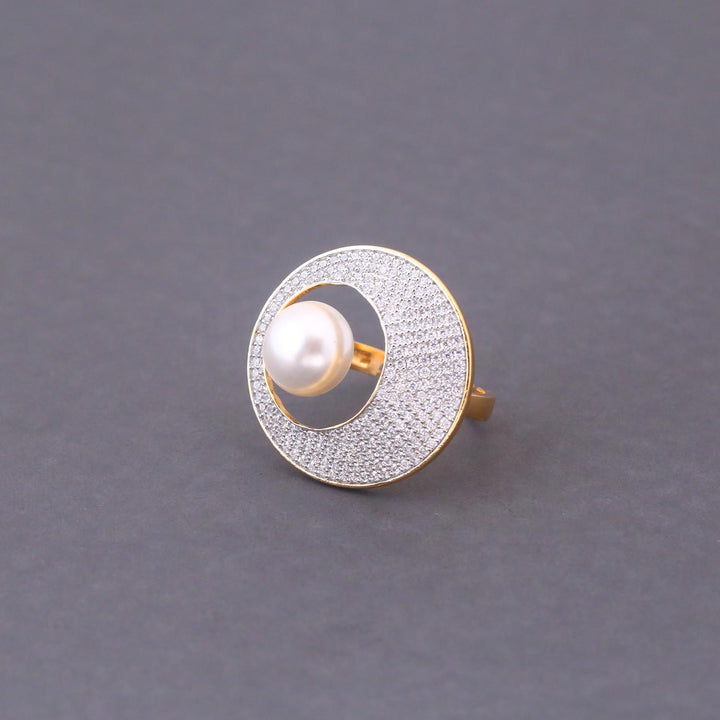 Golden Dottie Adjustable Ring