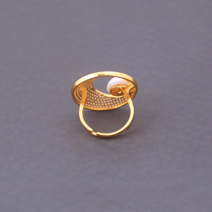 Golden Dottie Adjustable Ring