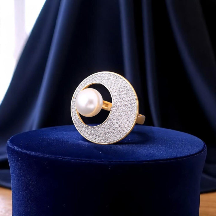 Golden Dottie Adjustable Ring