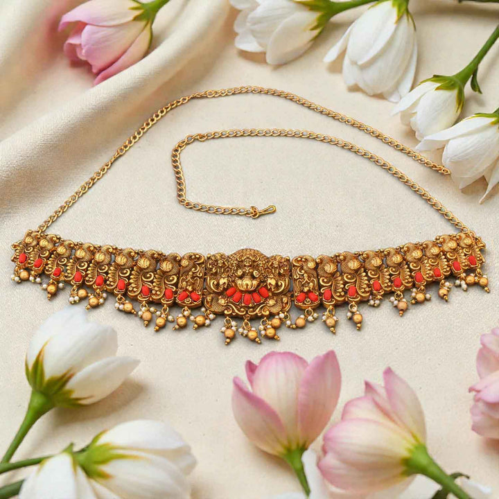 Golden Durgeshwari Temple Waist Belt