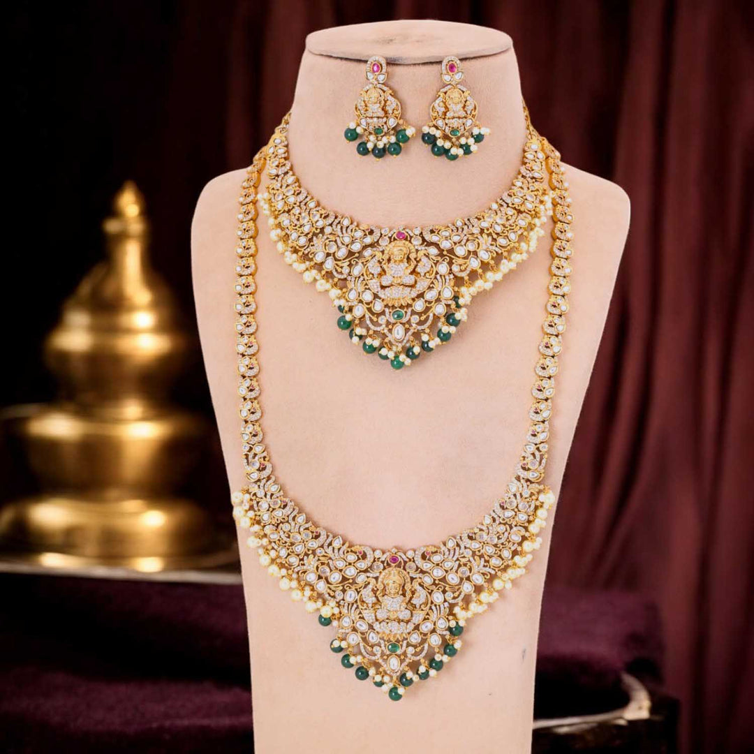 Golden Durjadevi Bridal Temple Jewellery Set- New Arrival – Bling Bag
