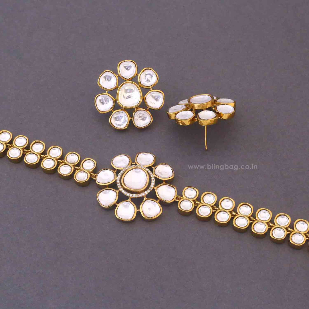 Golden Dylan Antique Jewellery Set - New Arrival