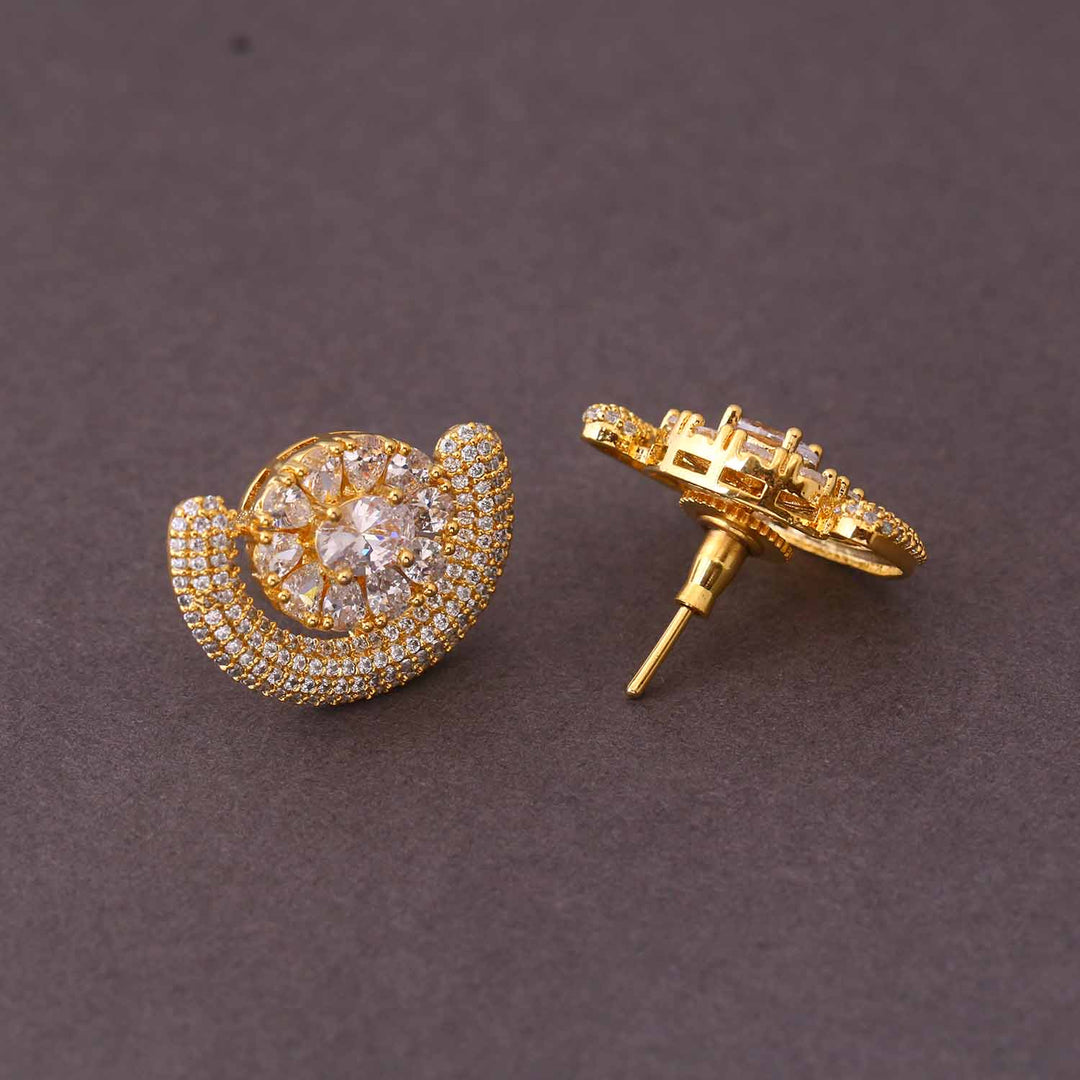 Golden Dyne Zirconia Studs