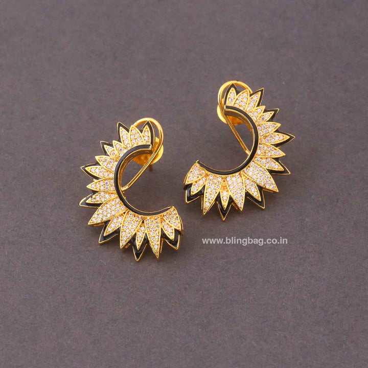 Golden Edenna Zirconia Hoops