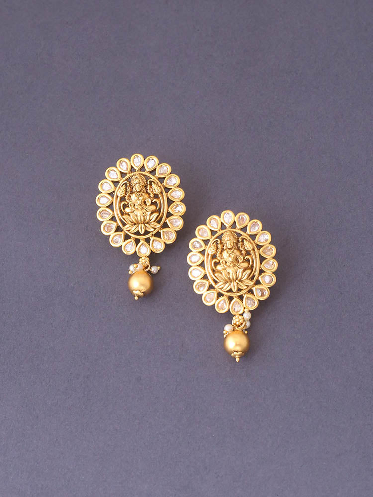 Golden Ekajata Temple Studs